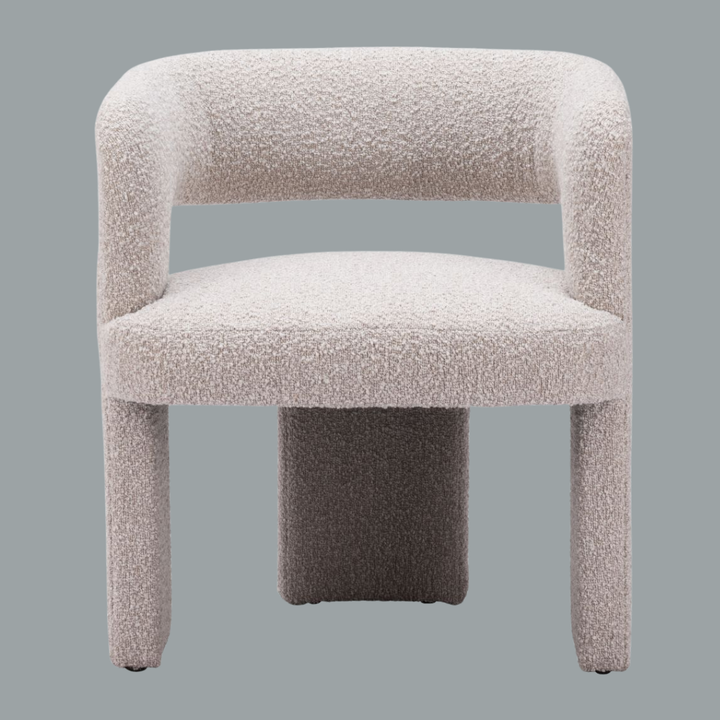 Shearling Comfort Accent Chair – Sandy Beige | Modern Lounge Seating | Trufairs