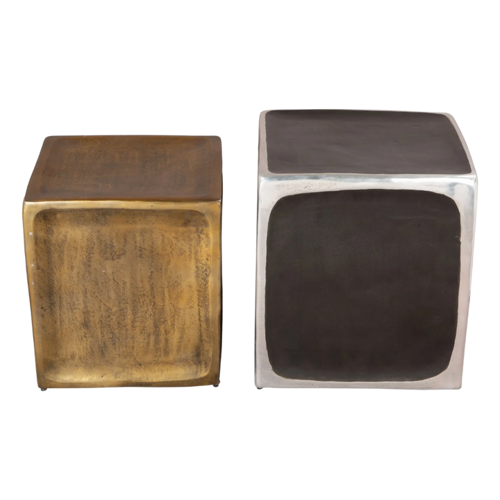 Multicolor Side Table Set – Vibrant Aluminum & Patterned Top | Living Room Furniture | Trufairs