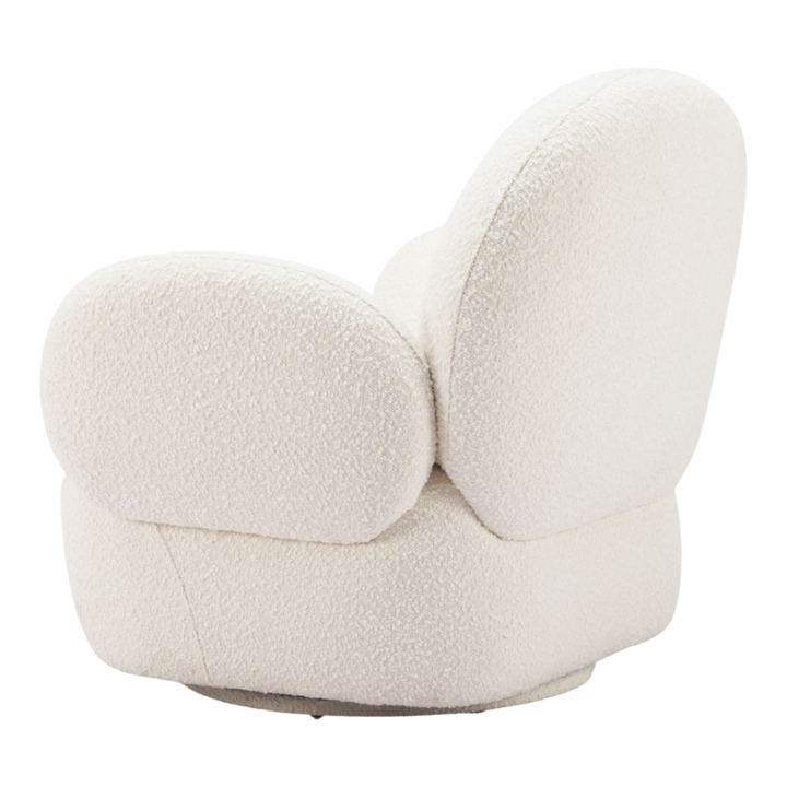Pilka White Swivel Chair – Stylish Function & Comfort | Accent Chair | Trufairs