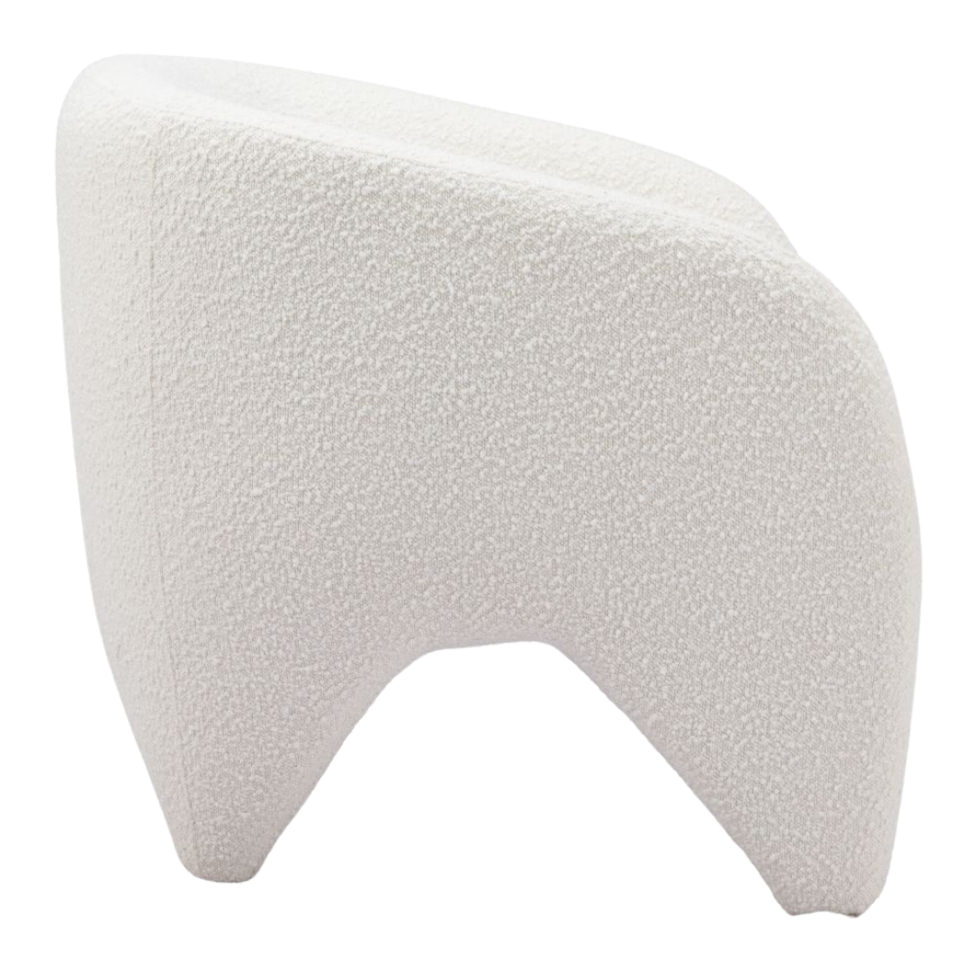 Lopta White Accent Chair – Modern Deco Glam Opulence | Accent Chair | Trufairs