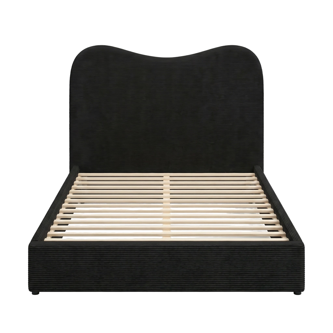 Velvet Noir Queen – Modern Upholstered Statement | Queen Bed Frame | Trufairs