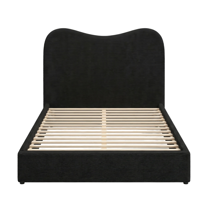 Velvet Noir Queen – Modern Upholstered Statement | Queen Bed Frame | Trufairs