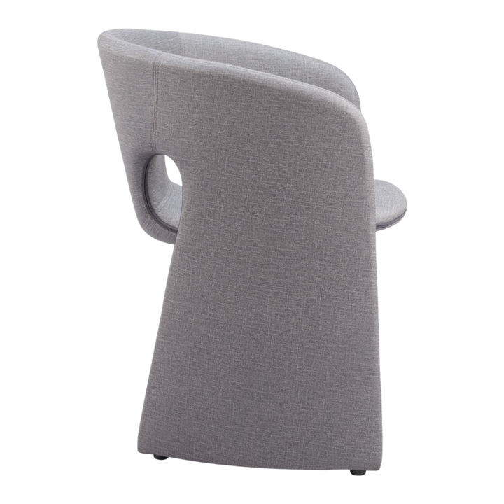 Slate Gray Vinyl Dining Chair – Sturdy Steel Frame | Dining Room Seating | Trufairs