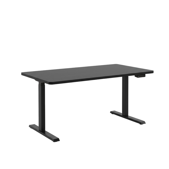 Black on Black 45" Bamboo Dual Motor Electric Office Adjustable Computer Desk