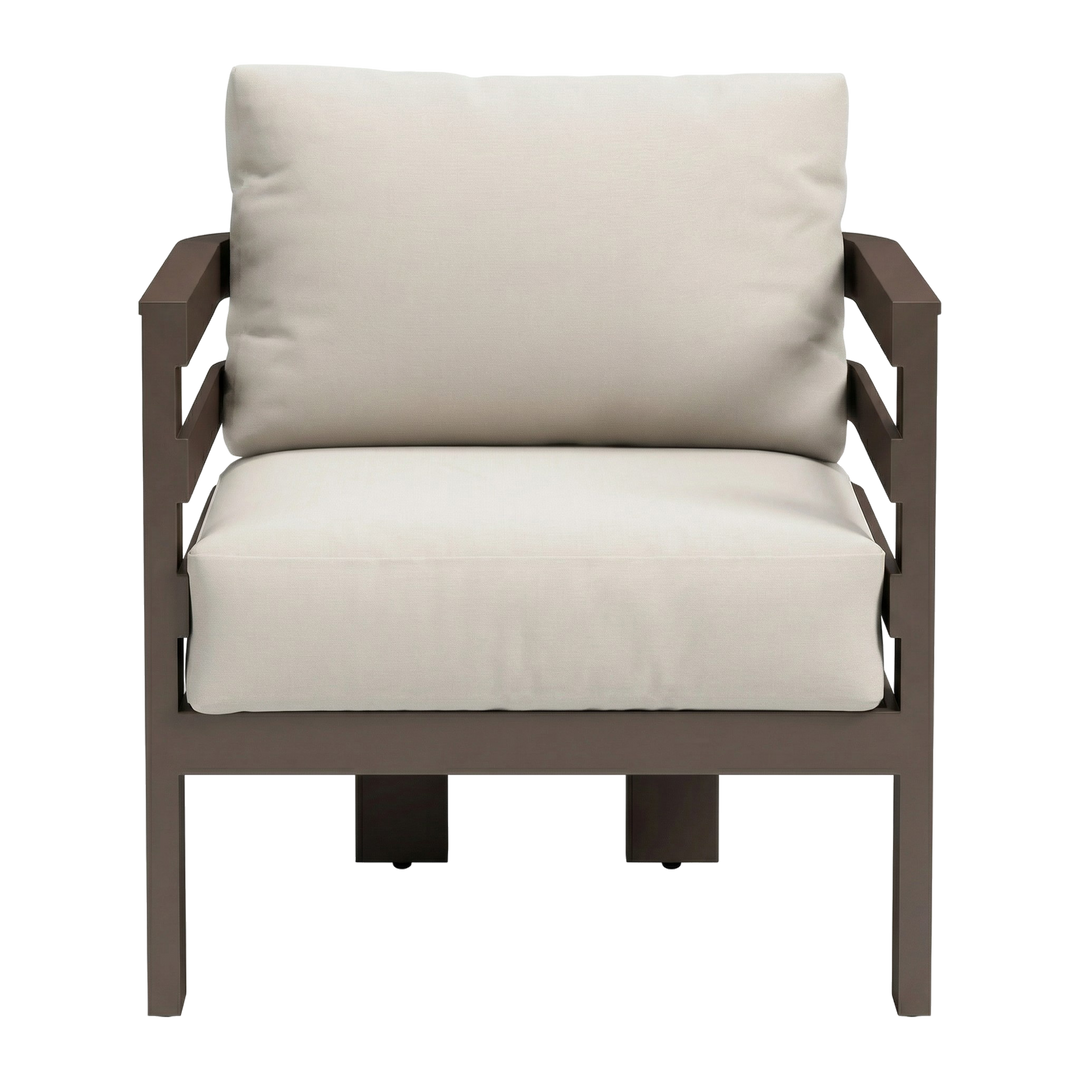 Bal Harbor Armchair White – Durable Weather-Resistant Modern Outdoor Seating | Accent Chair | Trufairs