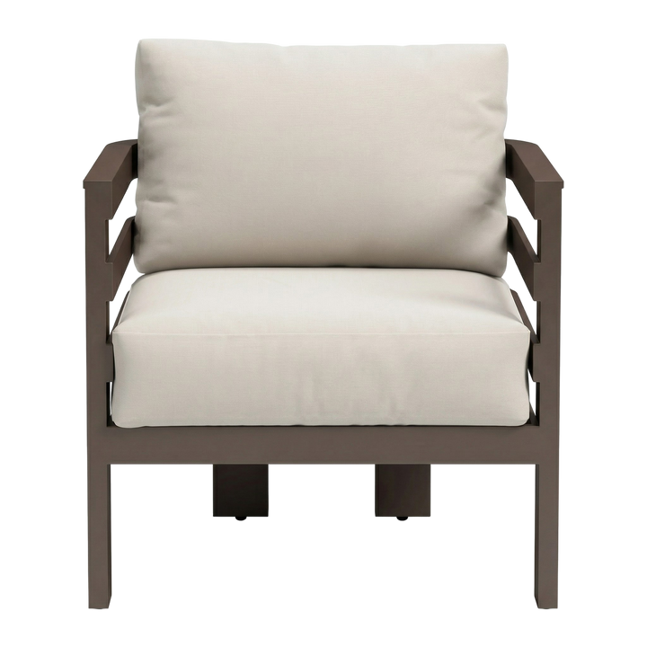 Bal Harbor Armchair White – Durable Weather-Resistant Modern Outdoor Seating | Accent Chair | Trufairs