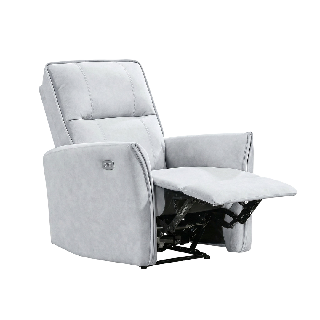 Asheville Grey Suede Recliner Chair