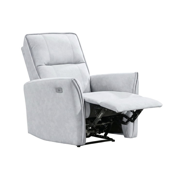 Asheville Grey Suede Recliner Chair