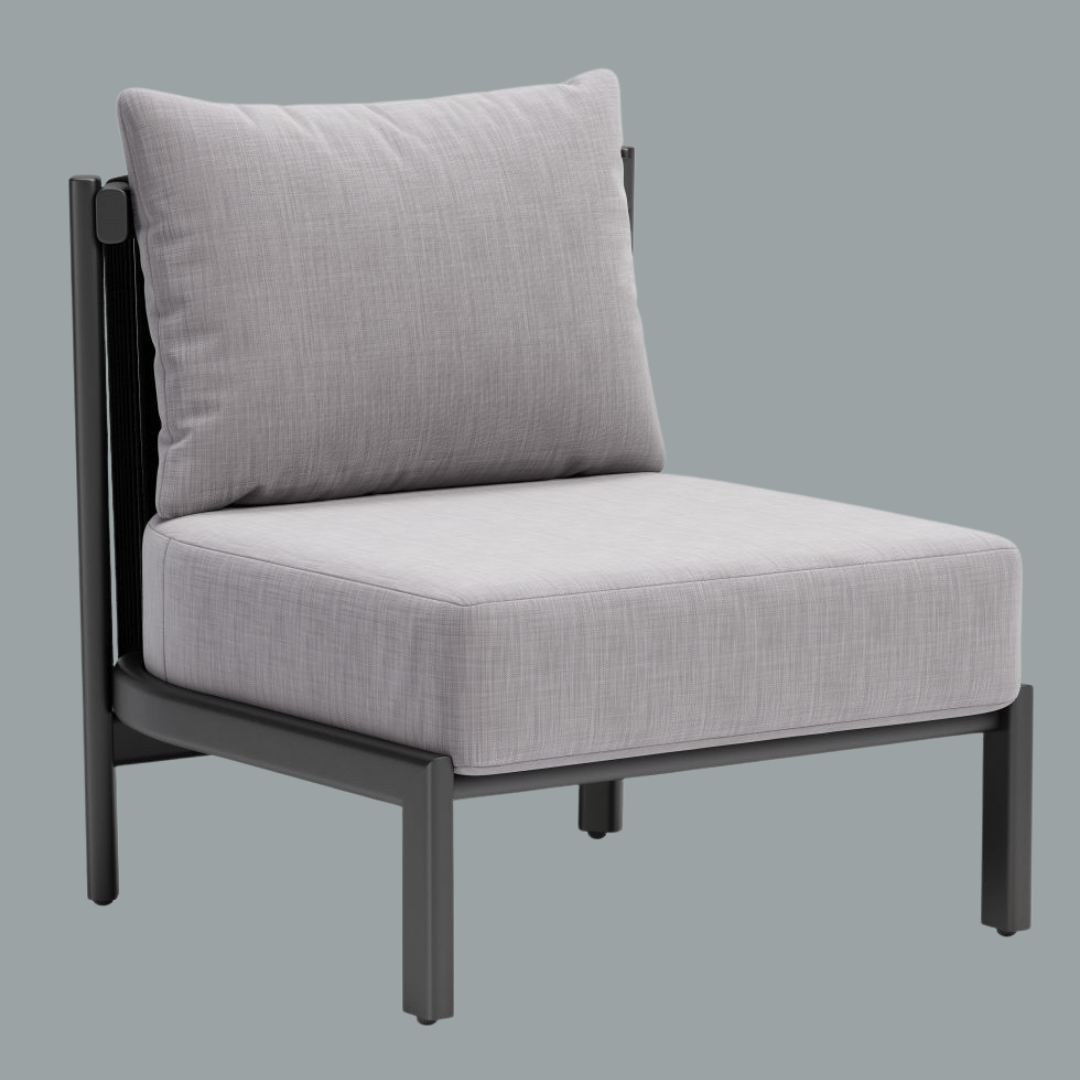 Contemporary Accent Comfort – Gray Outdoor Chair | Modern Seating | Trufairs