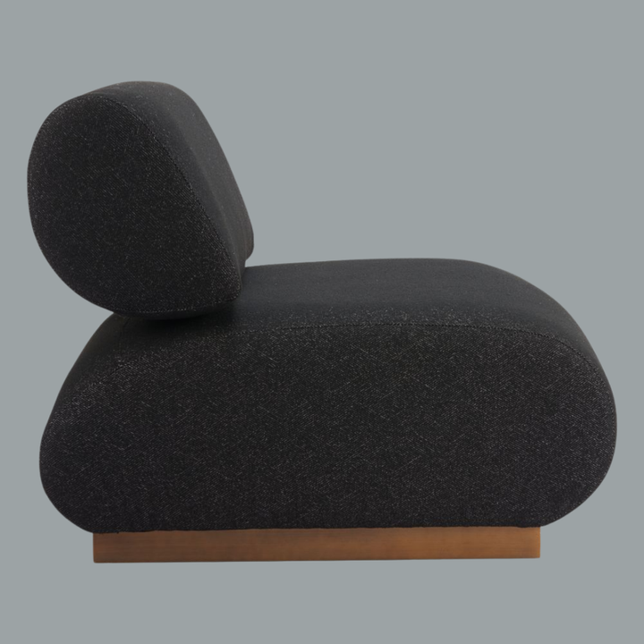 Boucle Black Accent Chair – Modern Sophistication | Designer Seating | Trufairs