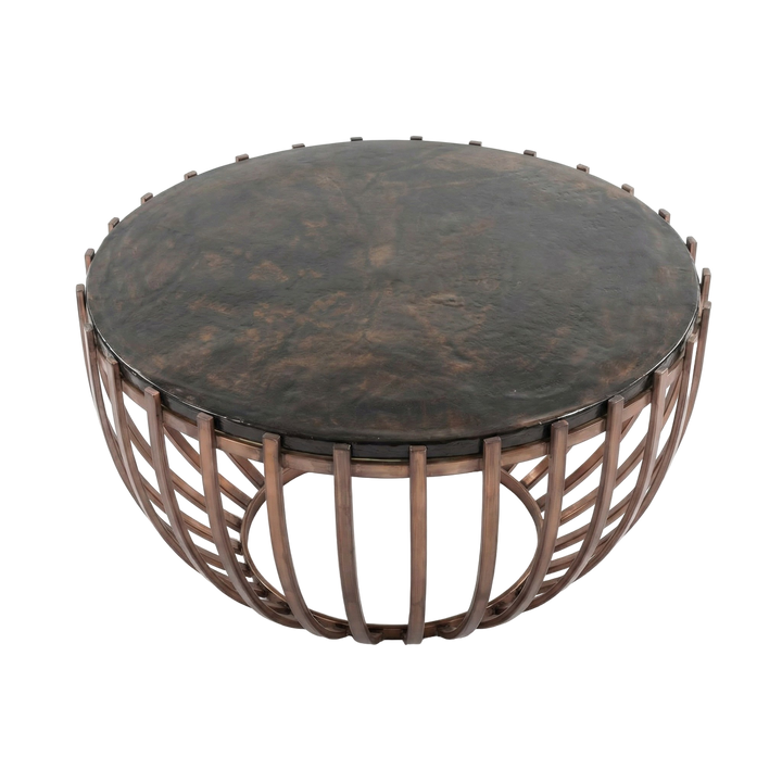 Modern Bronze Glass Coffee Table – Sculptural Style & Lasting Craftsmanship | Living Room Accent | Trufairs