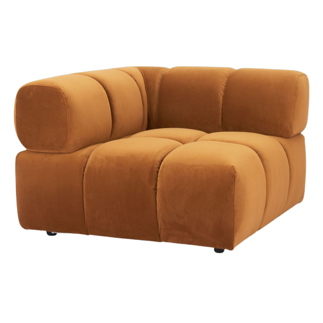 Rist Brown Corner Chair – Cozy Elegance & Support | Accent Chair | Trufairs
