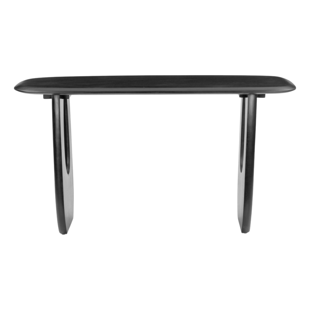 Minimalist Console Table – Matte Black Painted Wood | Entryway & Living Room | Trufairs
