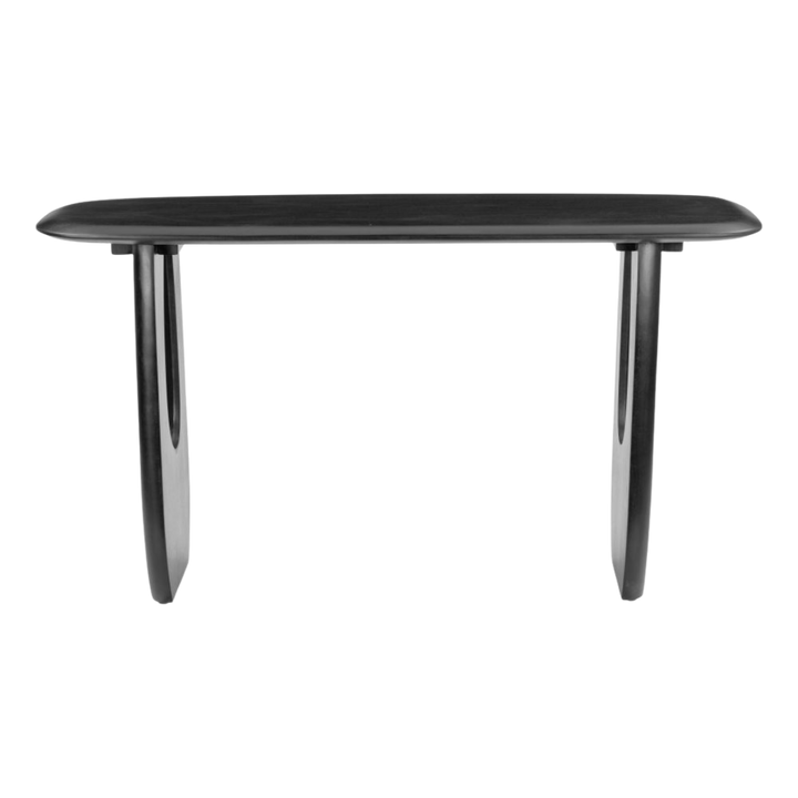 Minimalist Console Table – Matte Black Painted Wood | Entryway & Living Room | Trufairs