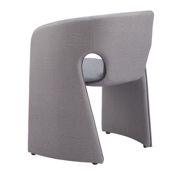 Slate Gray Vinyl Dining Chair – Sturdy Steel Frame | Dining Room Seating | Trufairs