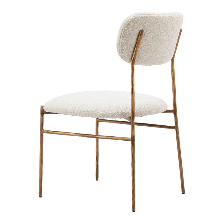 Sydhavnen Cream & Gold Dining Chair – Luxe Elegance & Comfort | Dining Chair | Trufairs