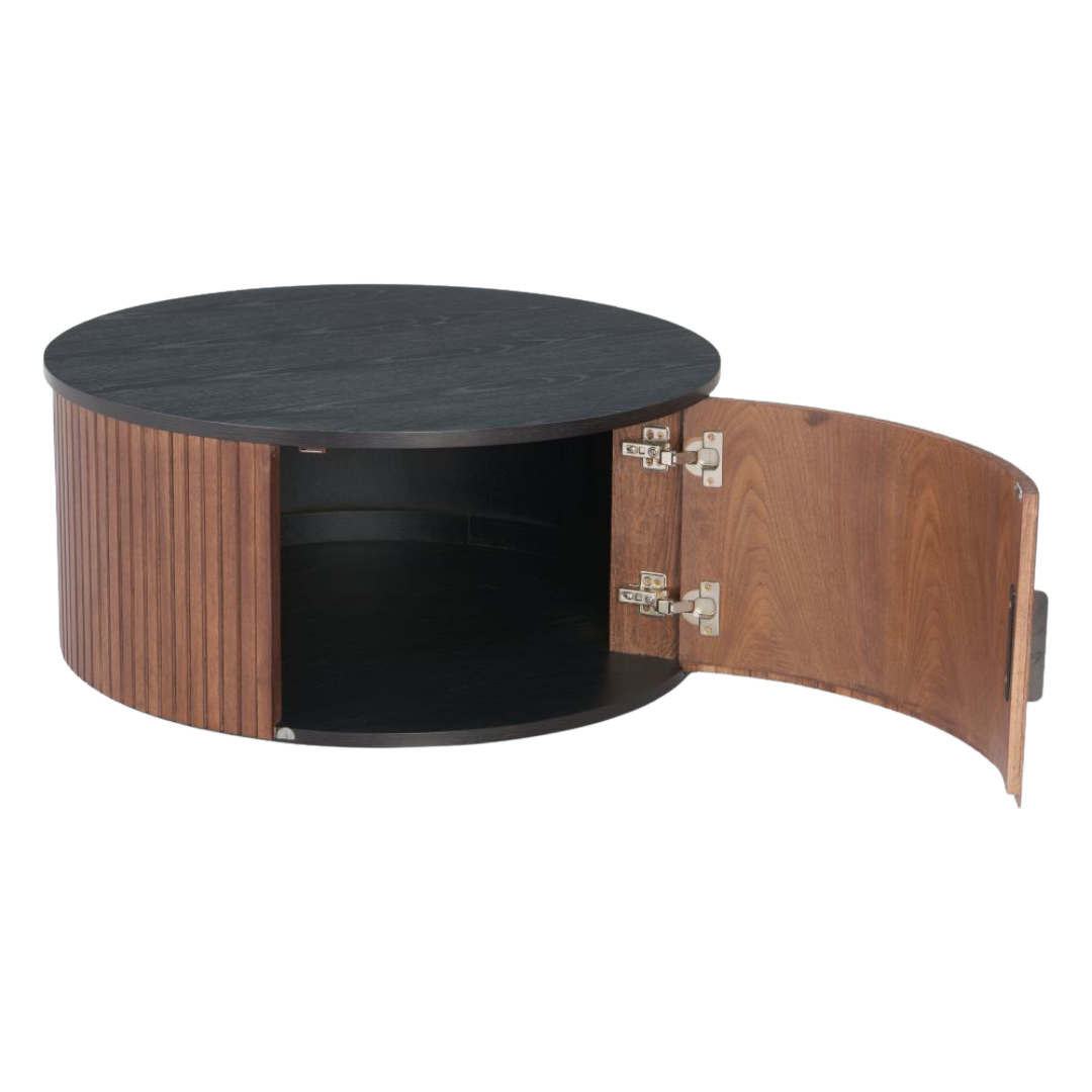 Nejaus Black Walnut Coffee Table – Modern Minimalist Design | Living Room Furniture | Trufairs
