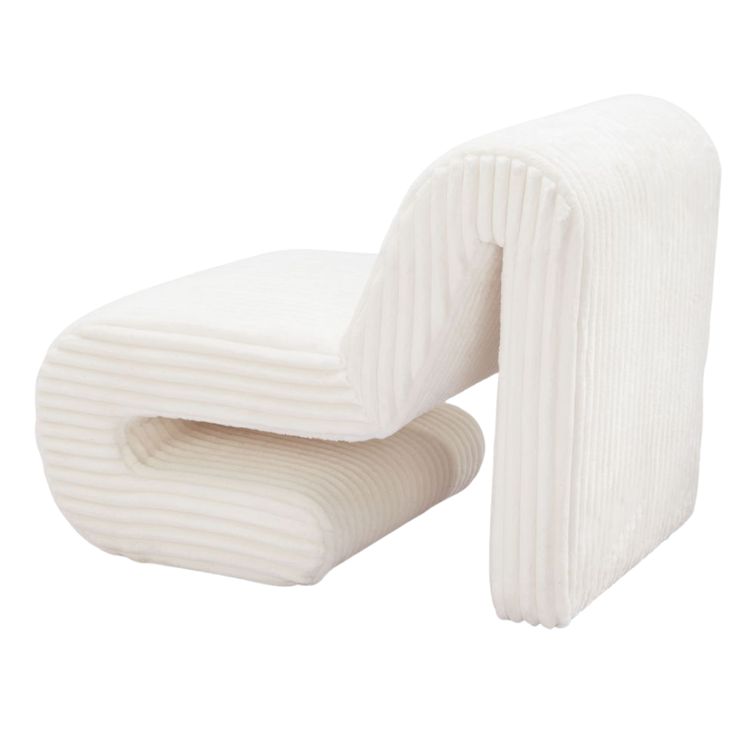 Opam White Accent Chair – Modern Deco Glam Comfort | Accent Chair | Trufairs