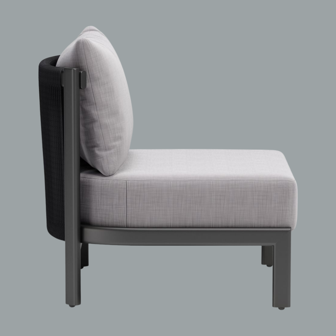 Contemporary Accent Comfort – Gray Outdoor Chair | Modern Seating | Trufairs