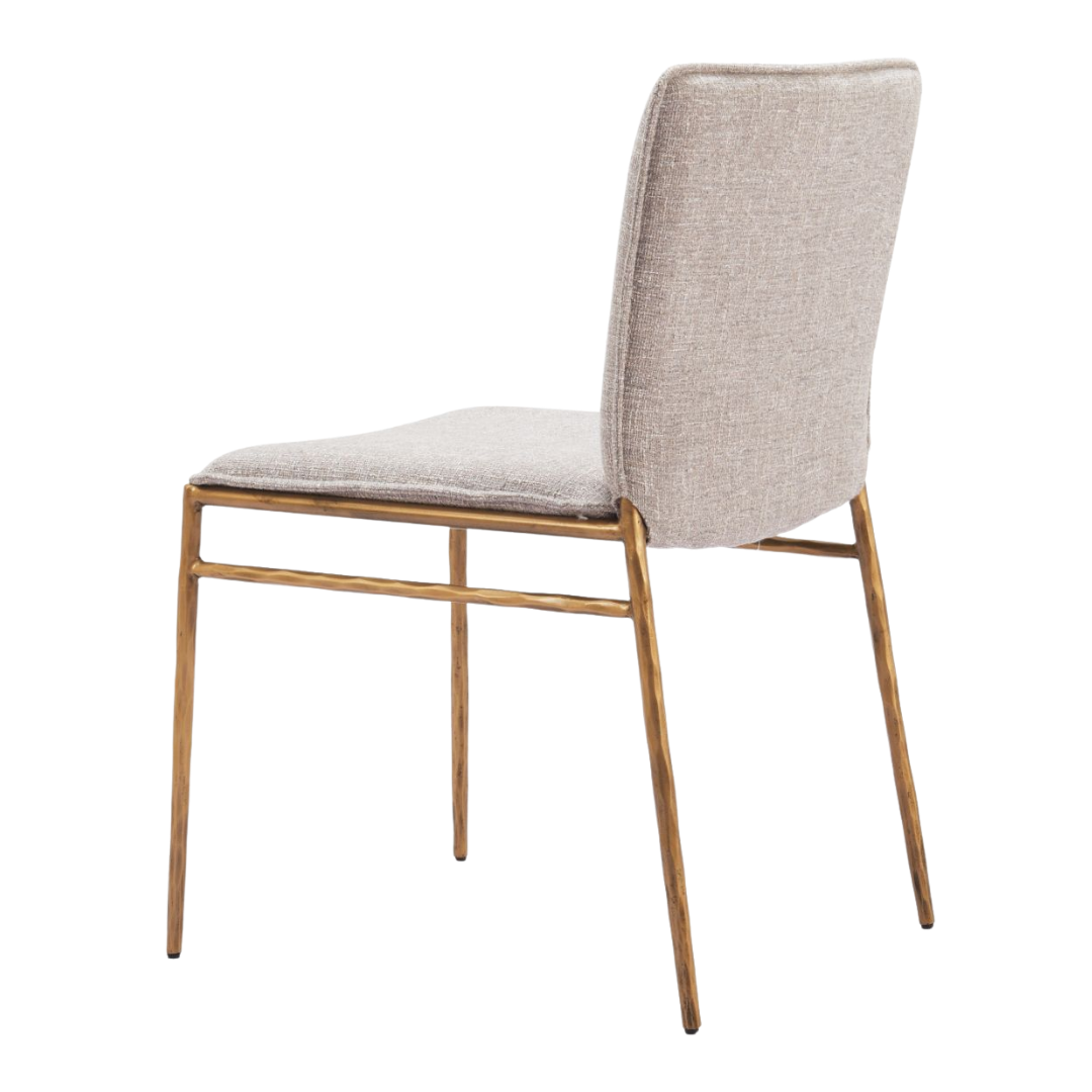 Nordvest Beige & Gold Dining Chair – Elegant Comfort & Style | Dining Chair | Trufairs