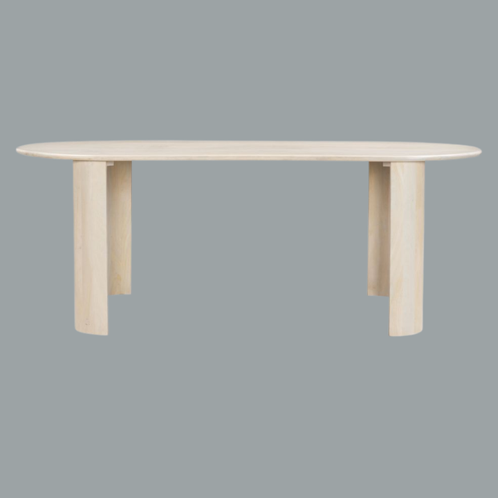 Natural Grain Dining Table – Organic Warmth | Spacious Modern Centerpiece | Trufairs