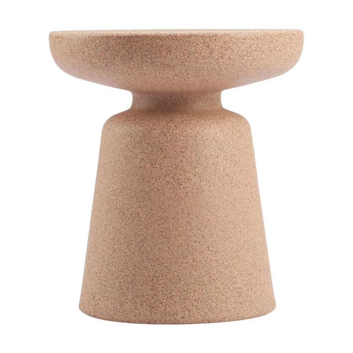 Urban Brown Poly End Table – Weatherproof Modern Accent | Outdoor/Indoor Utility | Trufairs