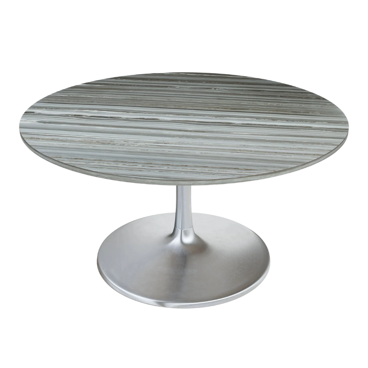 Star City Dining Table (60") Gray & Silver