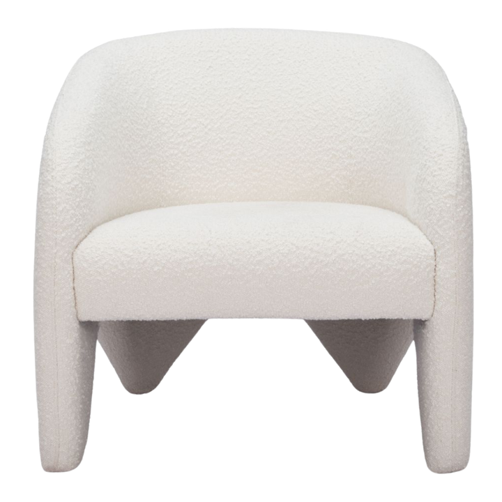Lopta White Accent Chair – Modern Deco Glam Opulence | Accent Chair | Trufairs