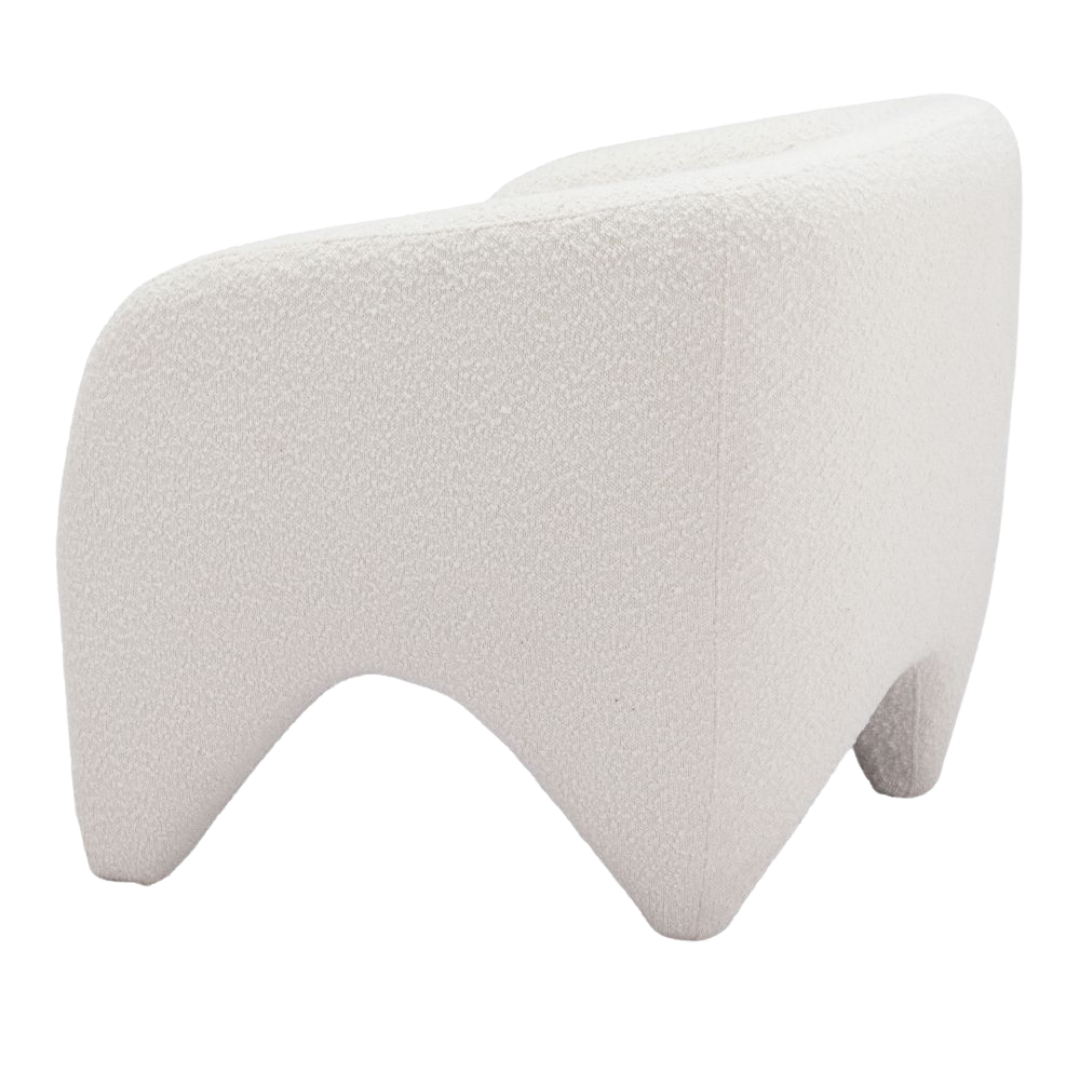 Lopta White Accent Chair – Modern Deco Glam Opulence | Accent Chair | Trufairs