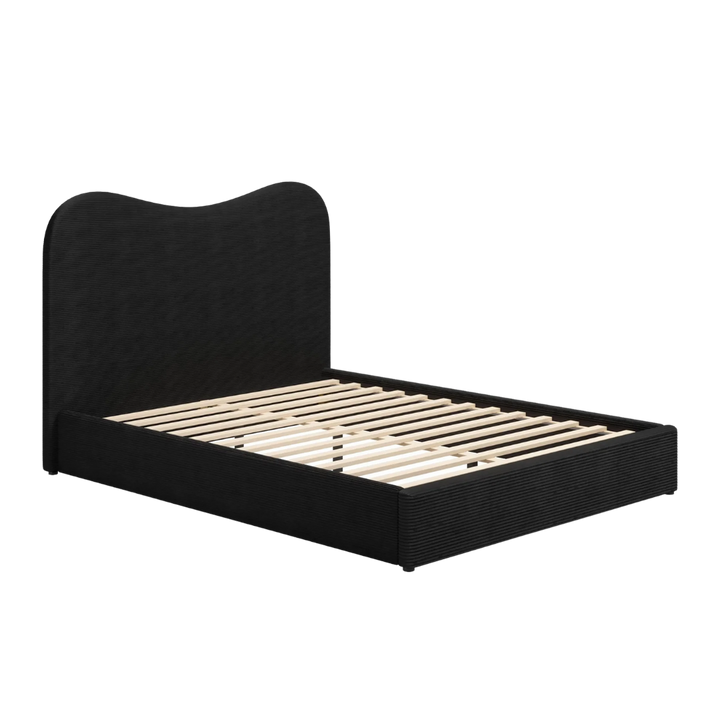 Velvet Noir Queen – Modern Upholstered Statement | Queen Bed Frame | Trufairs