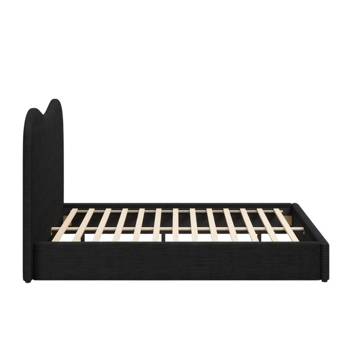 Velvet Noir Queen – Modern Upholstered Statement | Queen Bed Frame | Trufairs