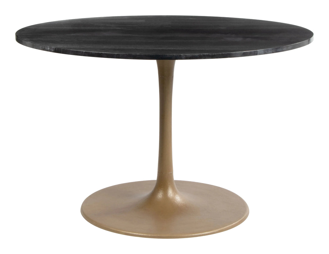 Taj Dining Table Black & Gold 