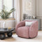 Tallin Accent Chair Mauve Pink – Plush Velvet & Birch Wood Frame | Modern Accent Chair | Trufairs