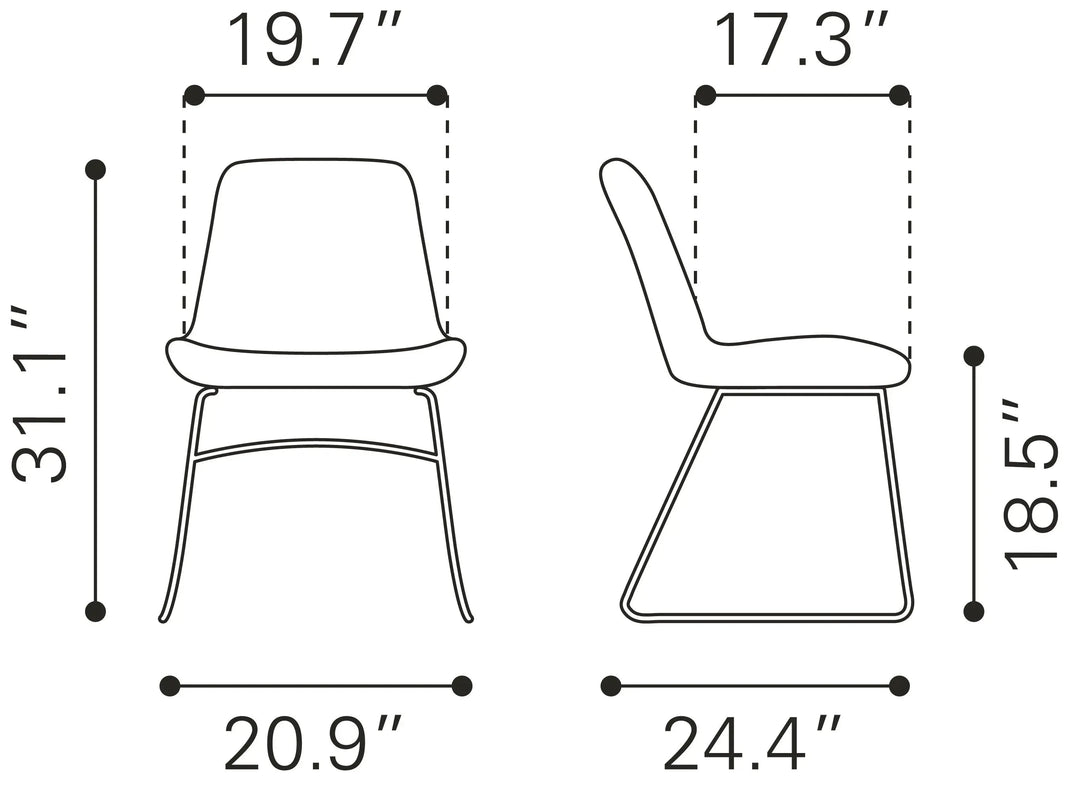 Tammy Dining Chair Yellow