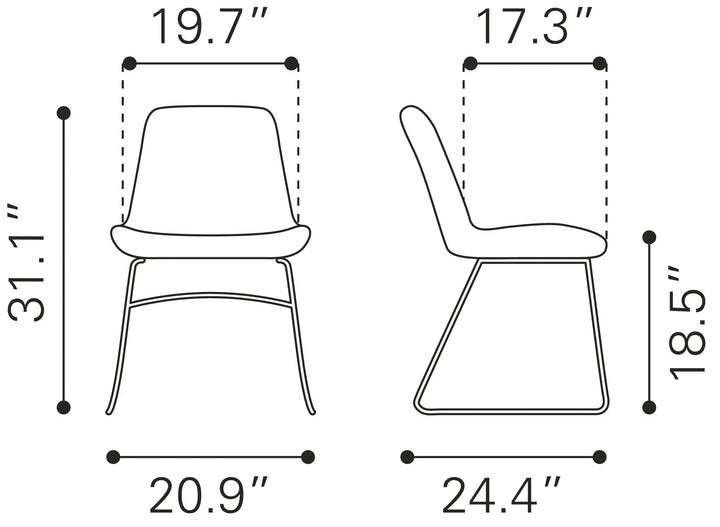Tammy Dining Chair Yellow