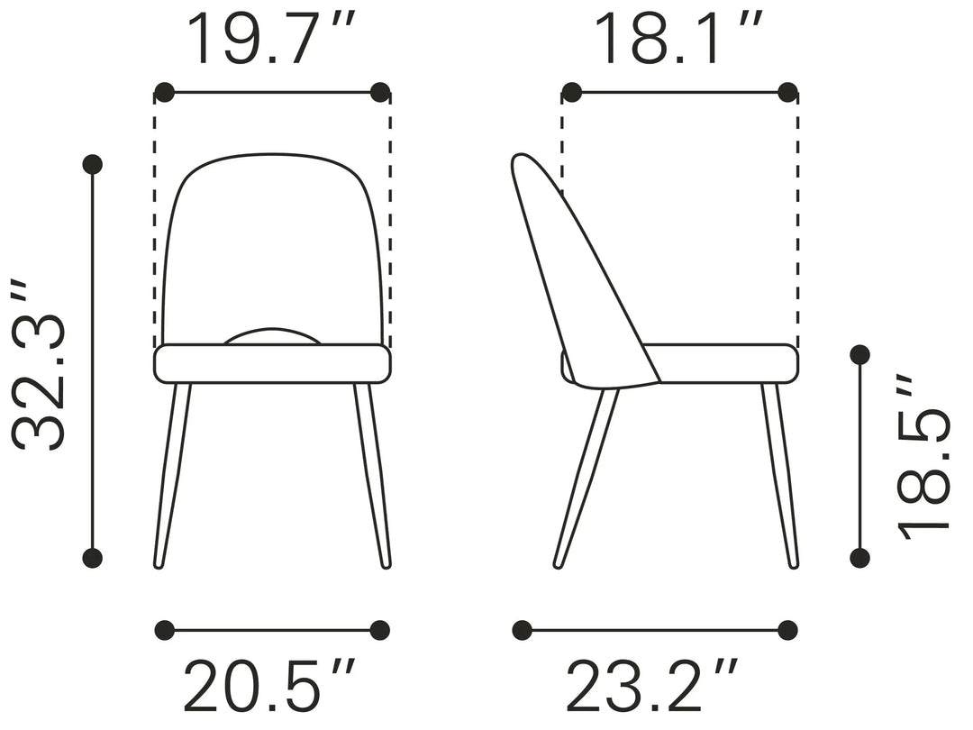 Teddy Dining Chair Ivory