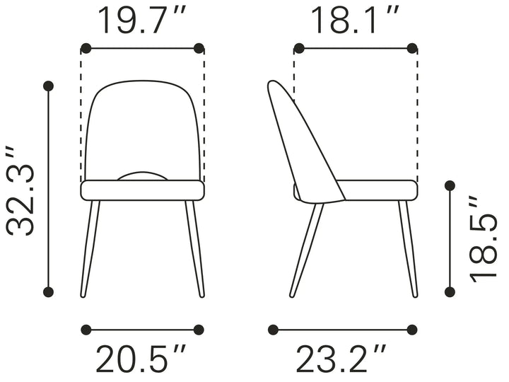 Teddy Dining Chair Ivory