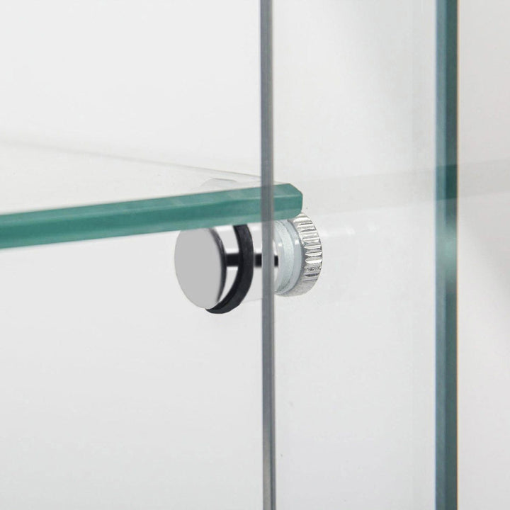 Tempered glass display cabinet