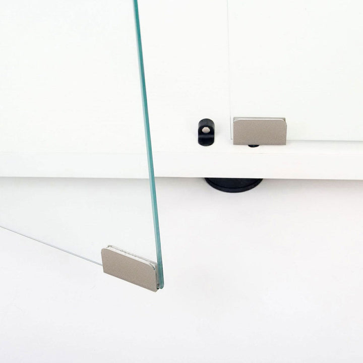 Tempered glass display cabinet