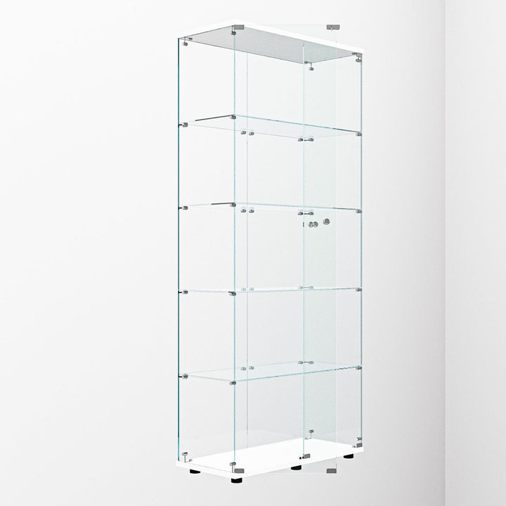 Tempered glass display cabinet