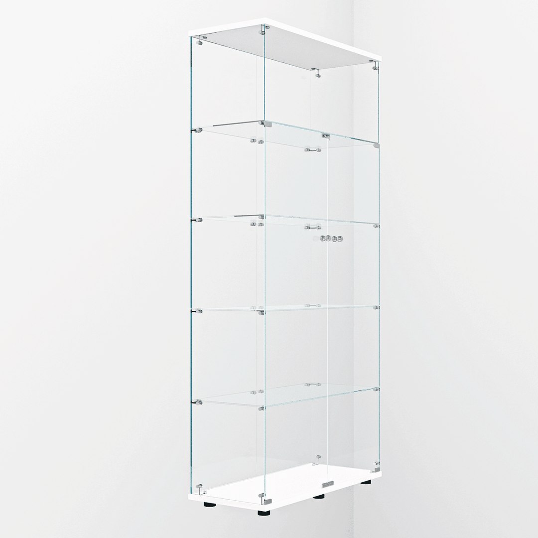 Tempered glass display cabinet