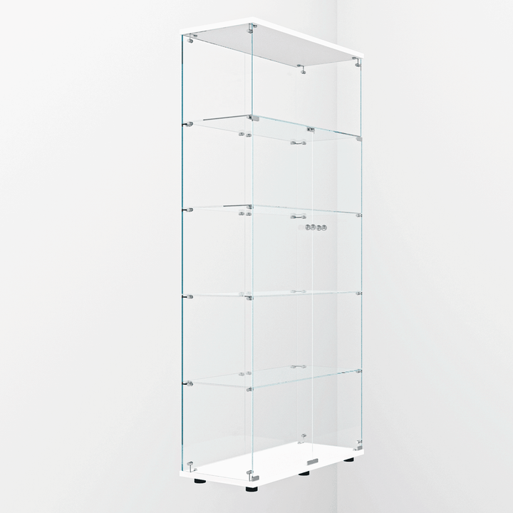 Tempered glass display cabinet