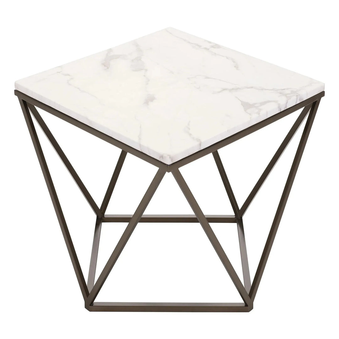 Tintern Coffee Table White & Antique Bronze