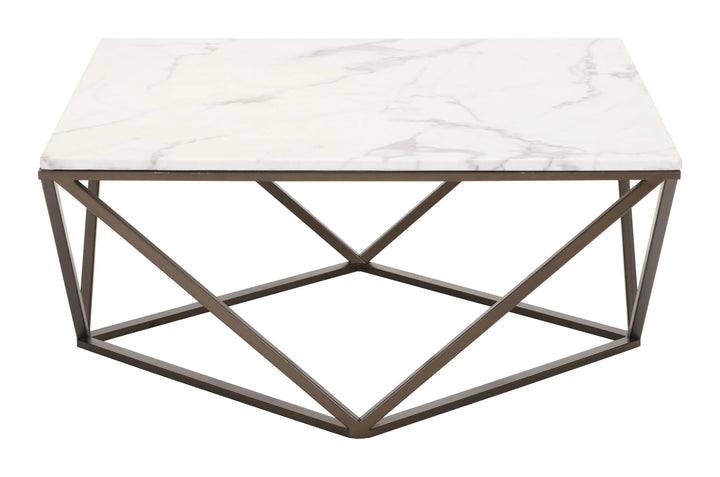Tintern Coffee Table White & Antique Bronze