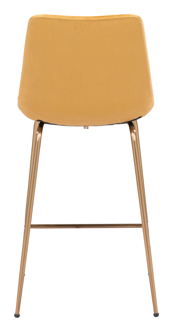 Tony Counter Stool Yellow & Gold