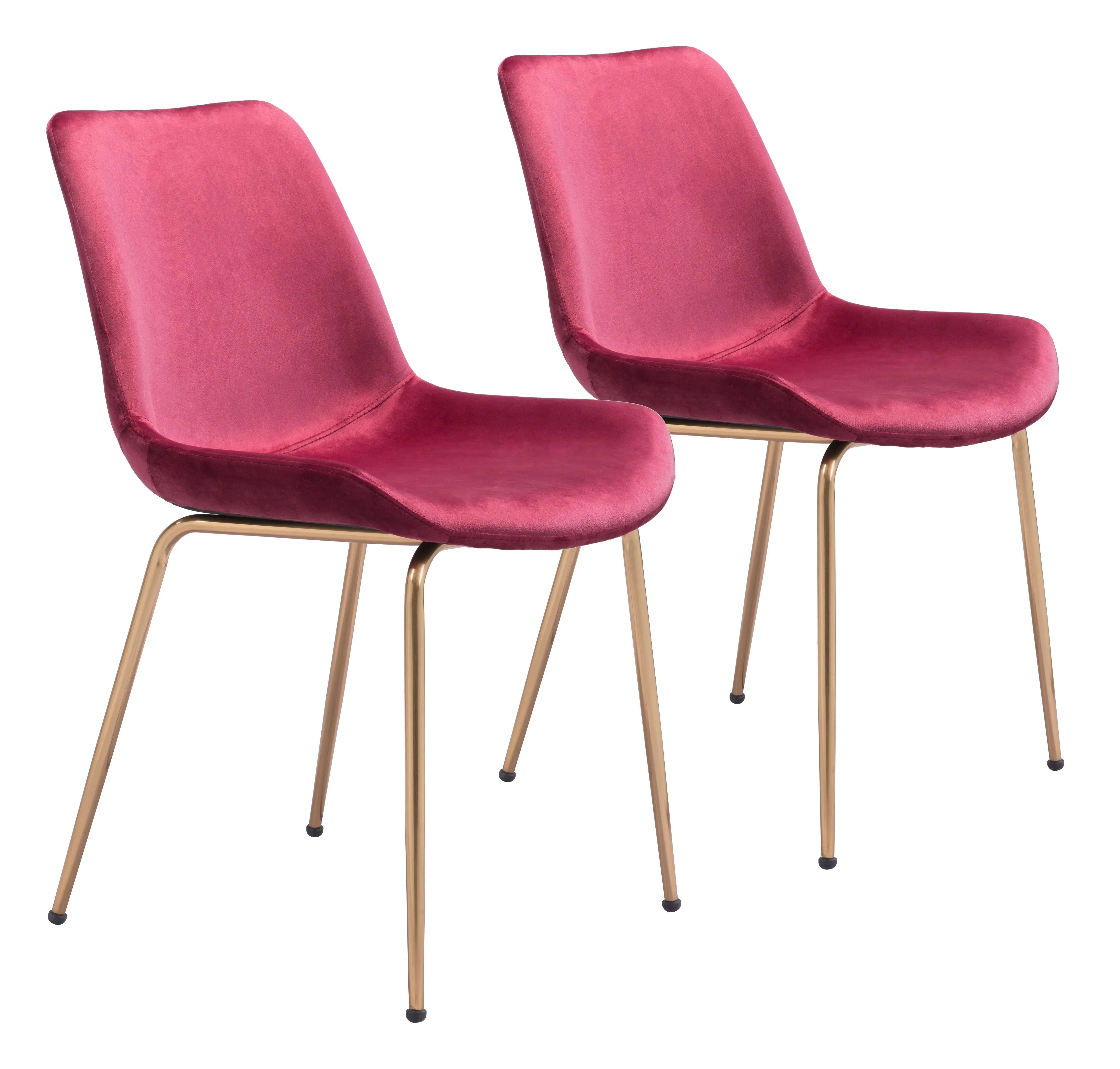 Tony Dining Chair Red & Gold