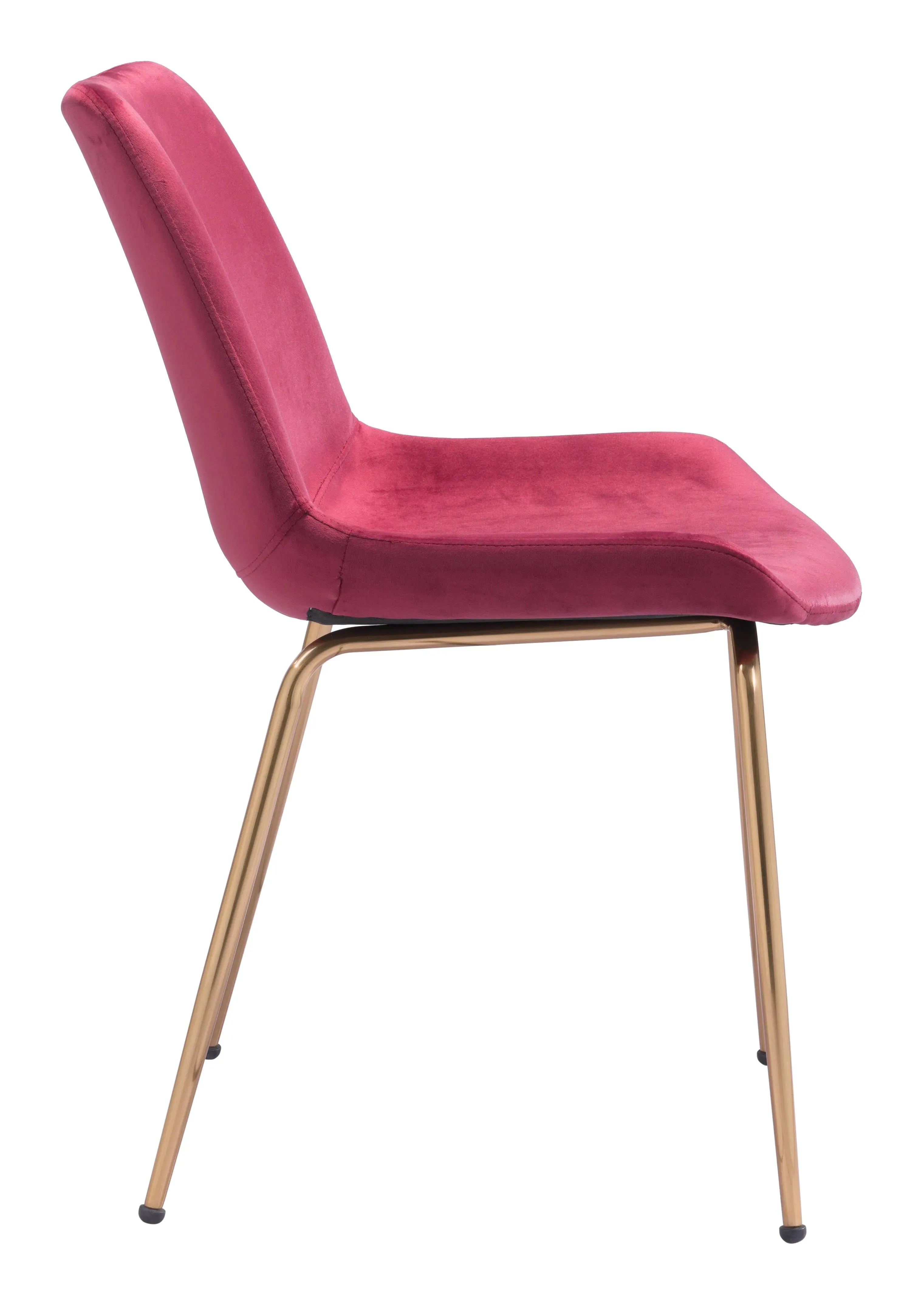 Tony Dining Chair Red & Gold