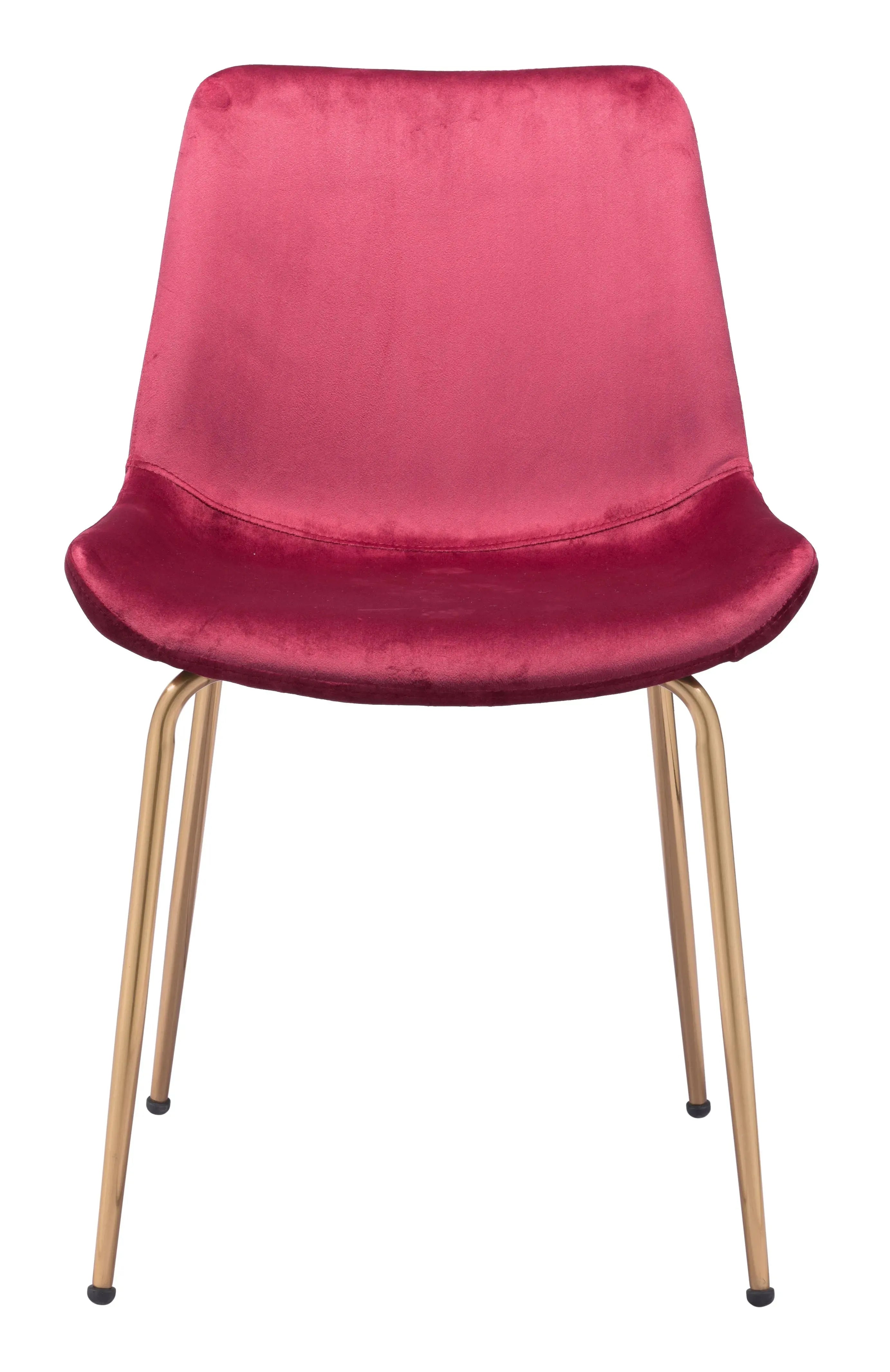 Tony Dining Chair Red & Gold