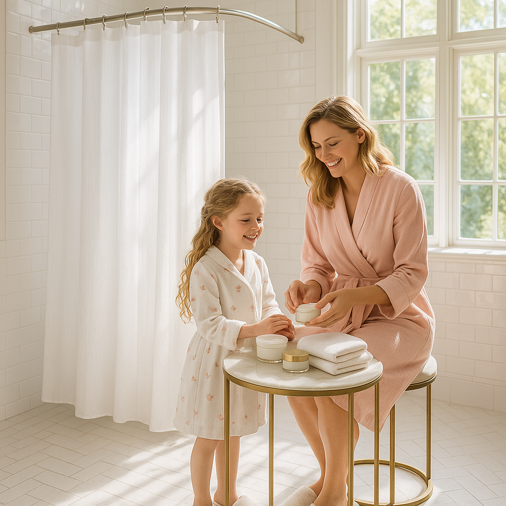 Transparent Bathroom Curtain
