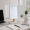 Smart Tri-Fold LED Vanity Mirror - Professional 3X Magnification Desktop Mirror with 72 LED Lights